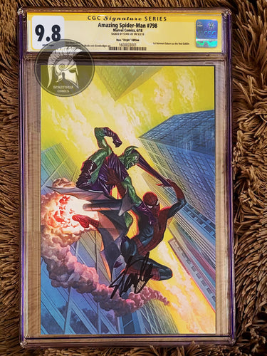 Amazing Spider-Man #798 Ross 1:100 virgin Variant CGc 9.8 Signed by Stan Lee