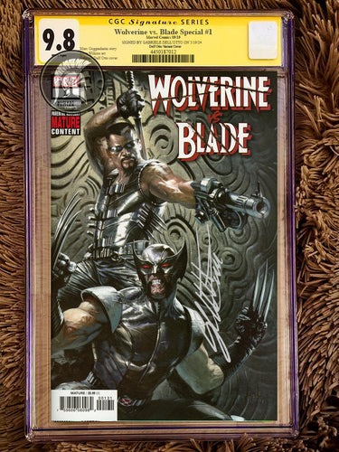 Wolverine VS. Blade Special #1 - CGC 9.8 SS 1:50 Signed by Dell'Otto