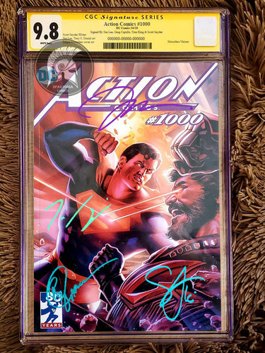 Action Comics #1000 Felipe Massafera CGC 9.8 4x Signed