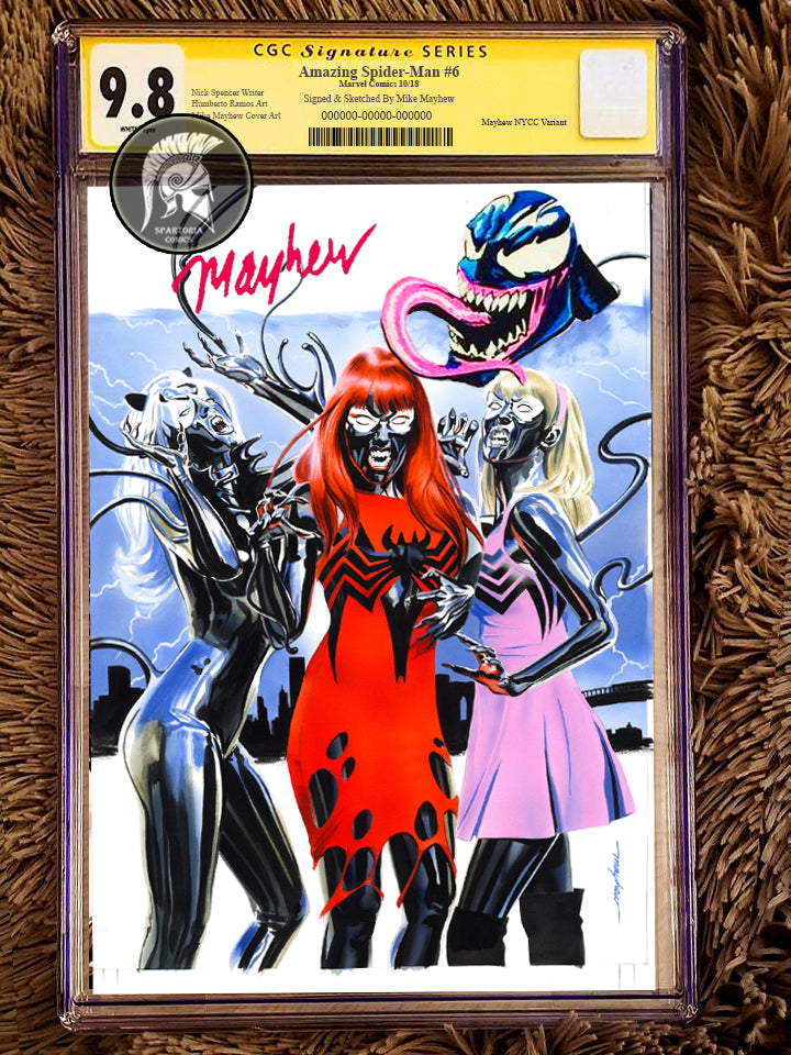 Amazing Spider-Man #6 - Mayhew Venomized Variant CGC 9.8