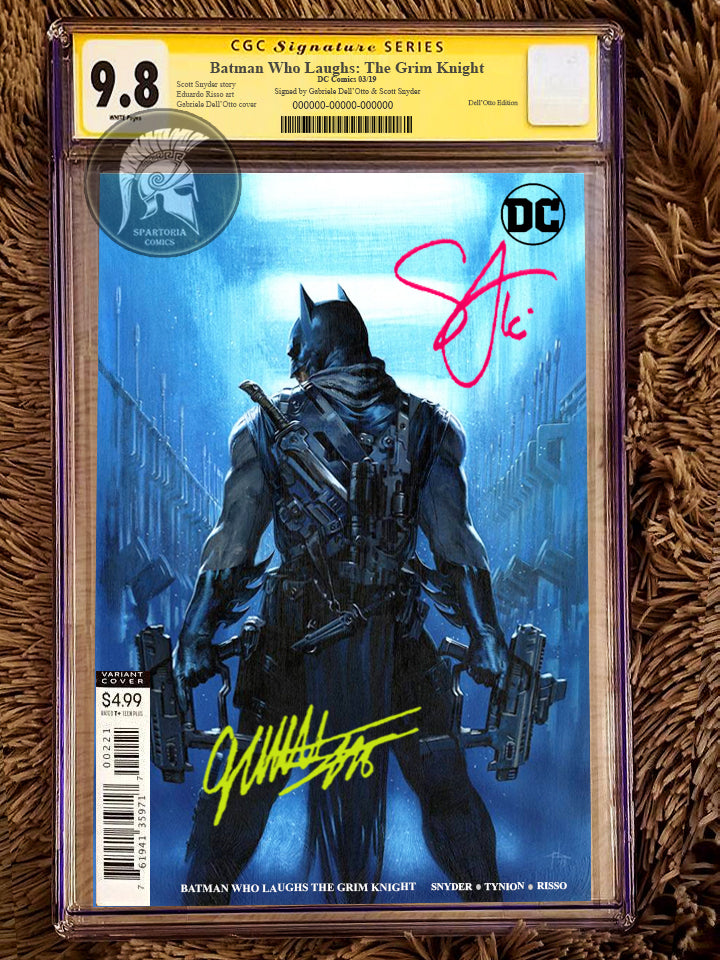 Batman Who Laughs Grim Knight #1 - CGC 9.8 Signed by Dell'Otto & Snyder