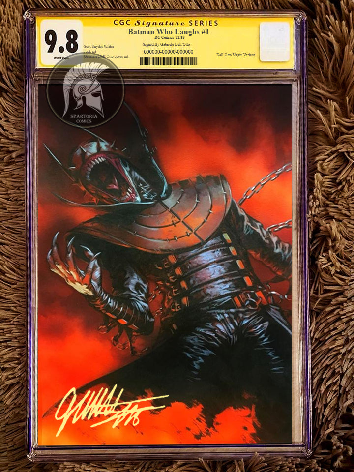 Batman Who Laughs #1 - Virgin Variant Dell'Otto Signed CGC 9.8