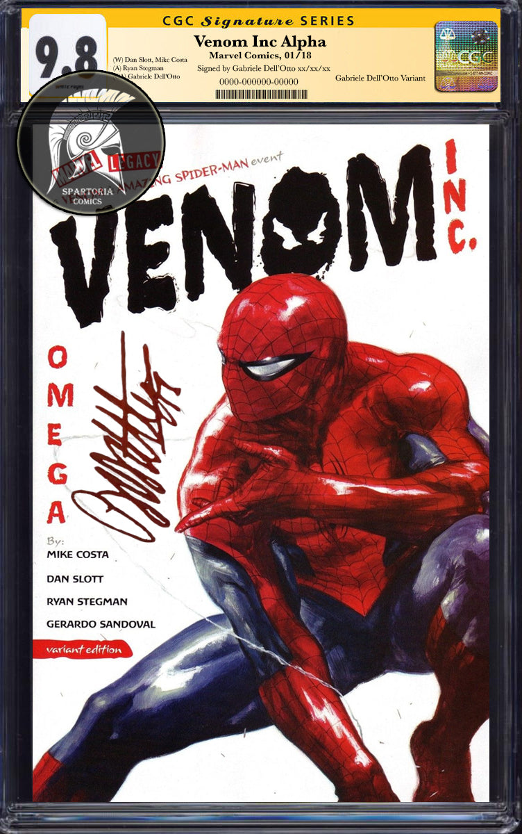 Venom Inc. Omega #1 Dell'Otto Variant CGC 9.8 Signature Series