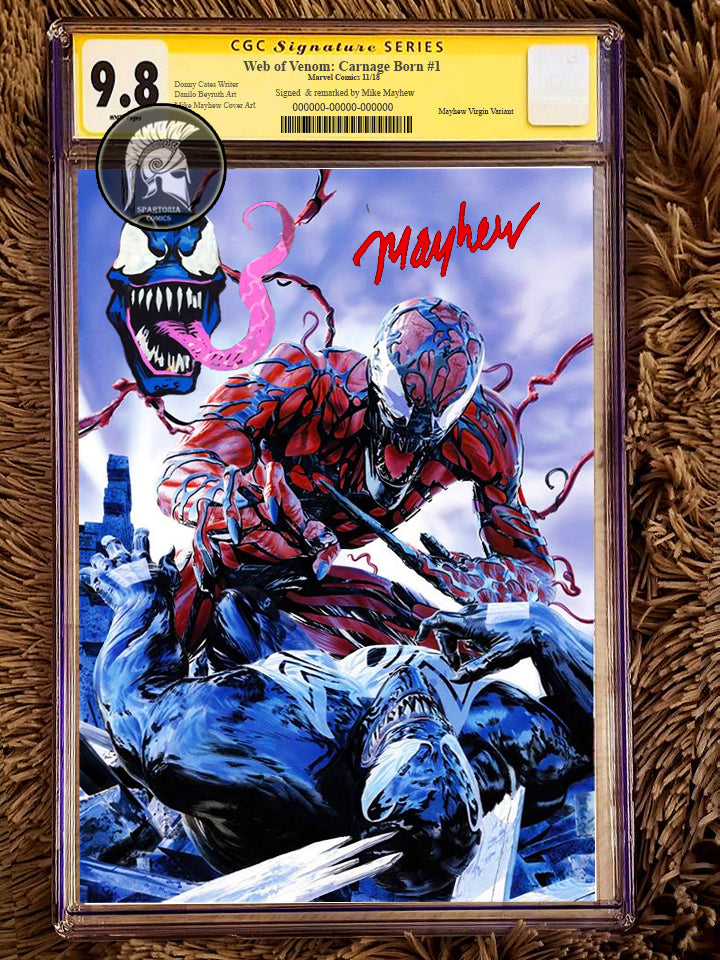 Web Of Venom: Carnage Born - Mayhew Signed & Remarked CGC 9.8