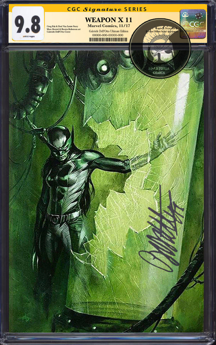 Weapon X #11 Dell'Otto Virgin Variant CGC 9.8 Signed by Dell'Otto